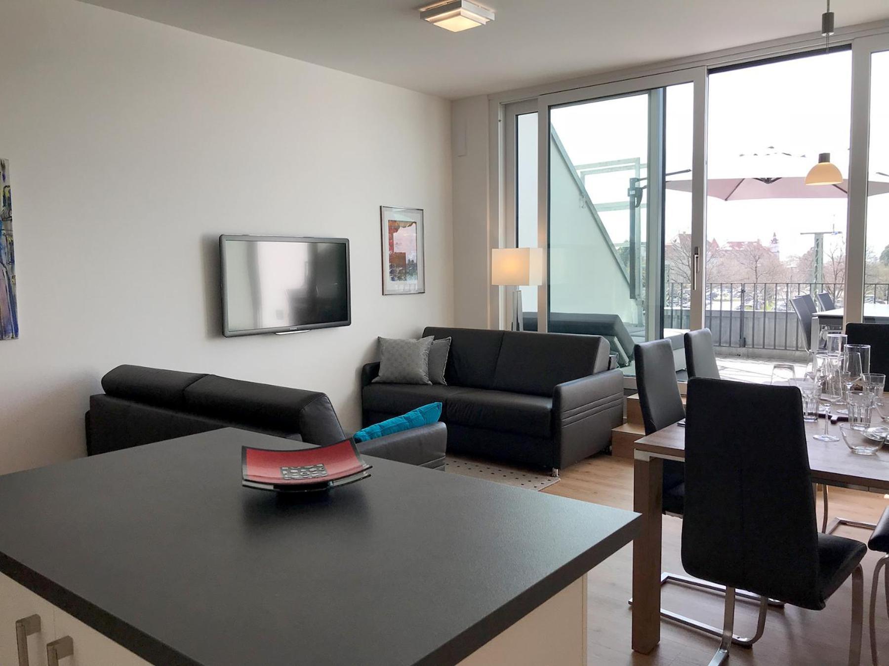 Ferienwohnung Cloud Nr 9 - 3 Zimmer Maisonette-Wohnung Mit Grossem Balkon Λιντάου Εξωτερικό φωτογραφία
